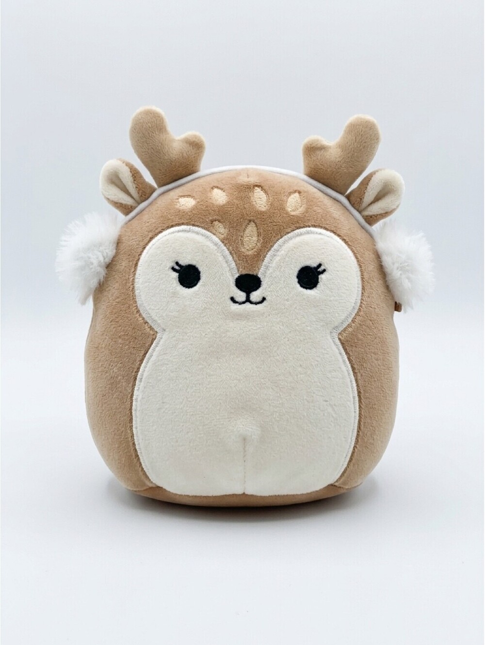 Squishmallows Dawn the Fawn 5" Reindeer Plush White Earmuffs 2023 No Tag